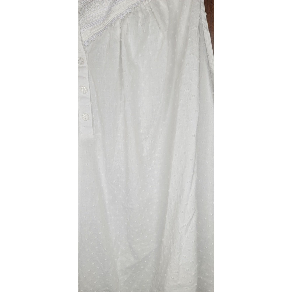 Croft & Barrow 3X White Cotton Nightgown Embroidered Sleep Dress - Picture 5 of 7